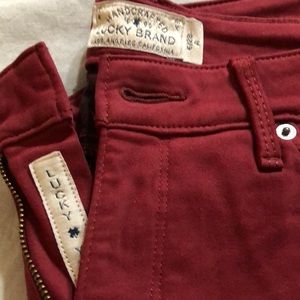 Lucky brand cranberry 5 pocket jean